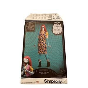 Sewing Pattern Simplicity S9344 Nightmare before Christmas Sally Costume XS-XL